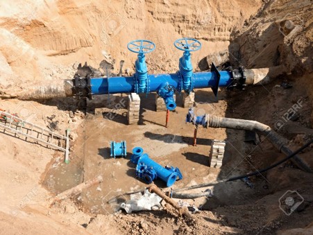 Valves & Cross pipeline